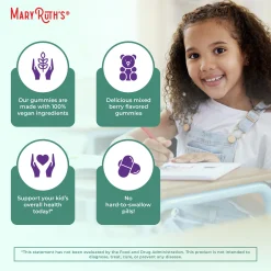 MaryRuth's Kids Immunity Gummies, Mixed Berry 60 caps