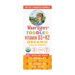MaryRuth's Toddler Vitamin D3+K2 Drops, Unflavored 29ml