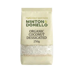 Minton & Donello Organic Coconut Desiccated 250g