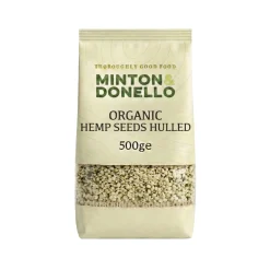 Minton & Donello Organic Hemp Seeds Hulled 500g