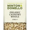 Minton & Donello Organic Whole Cashews 250g