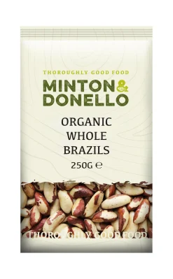 Minton & Donello Organic Whole Brazils 250g