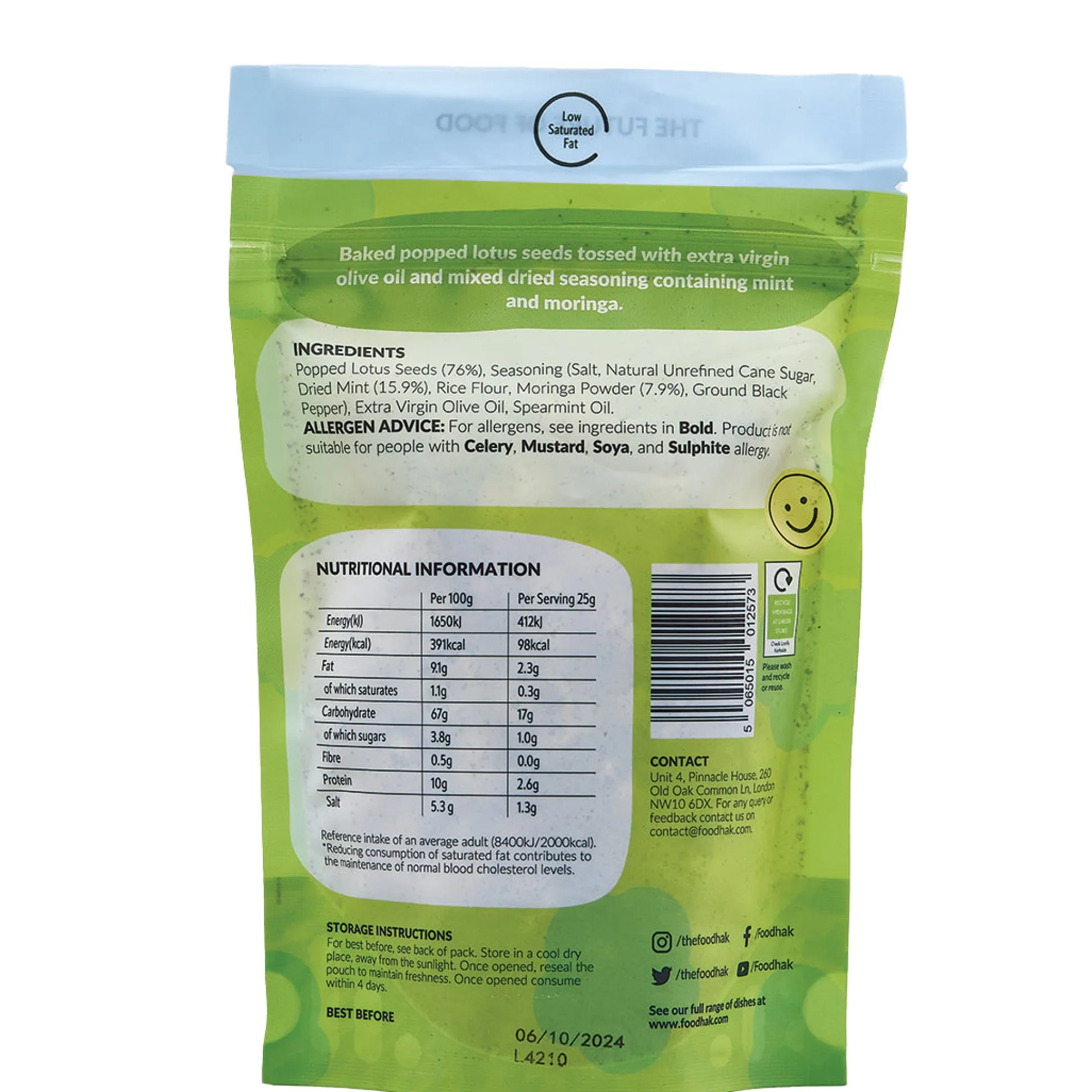 Minty Moringa Pophaks 25g