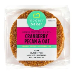 Modern Baker Cranberry, Oat and Pecan Biscuits 4 pack