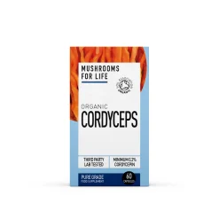 Mushrooms For Life Organic Cordyceps Pure Grade Extract Capsules 60 caps