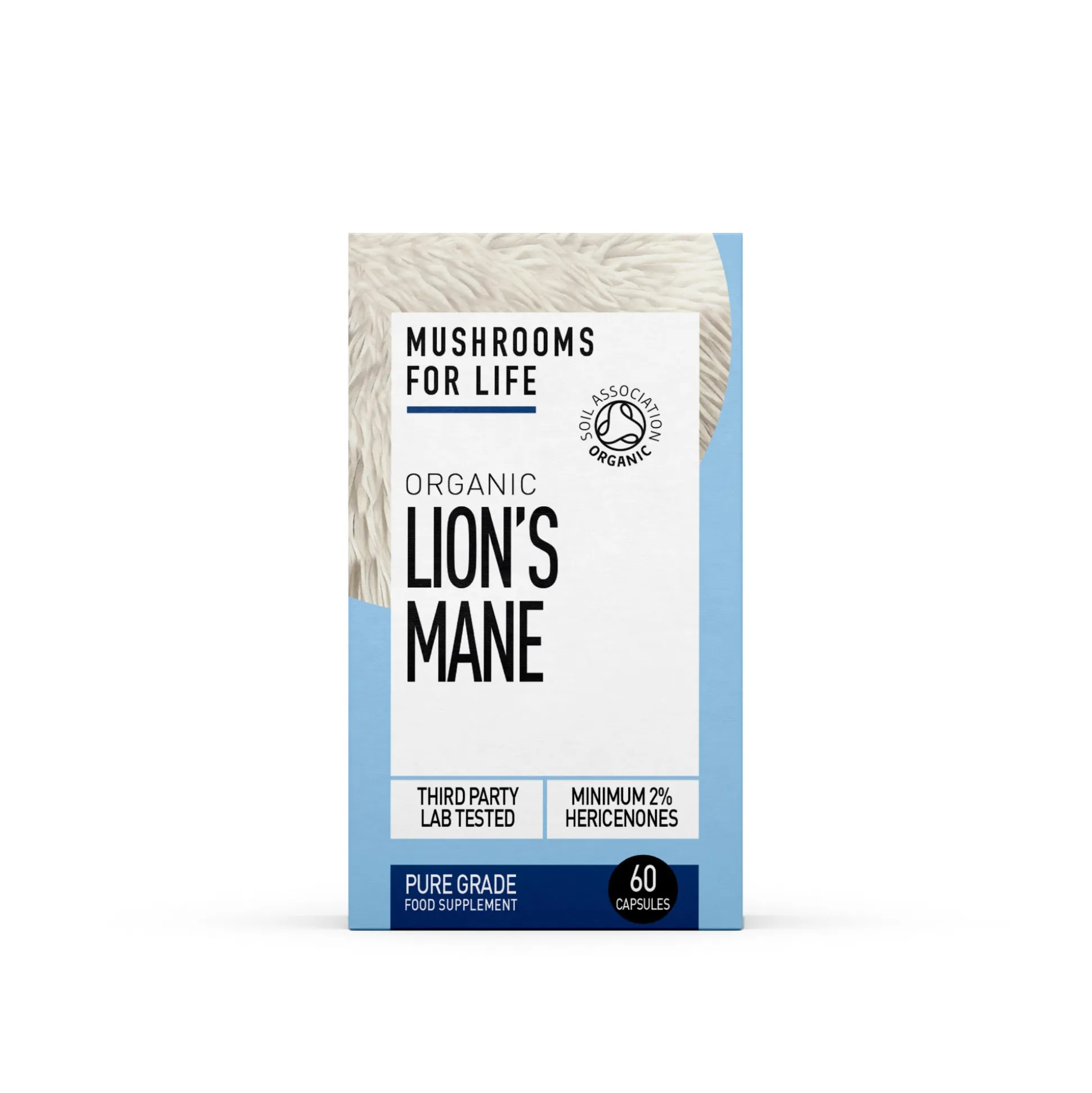 Mushrooms For Life Organic Lion's Mane Pure Grade Extract Capsules 60 caps