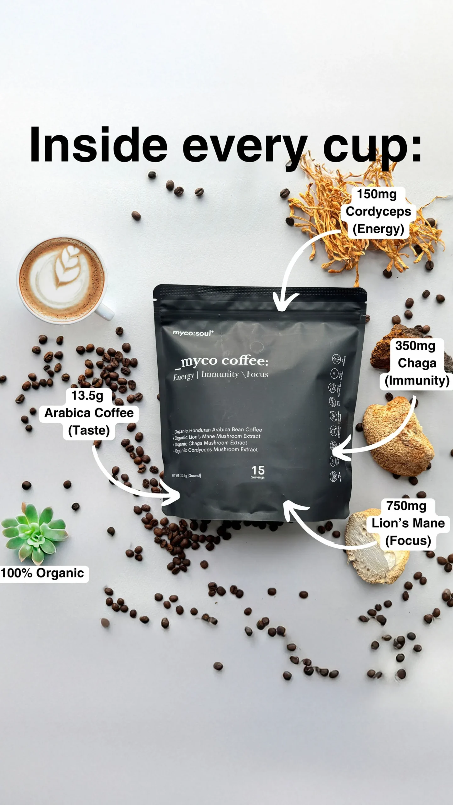 Myco:Soul Myco Coffee 225g