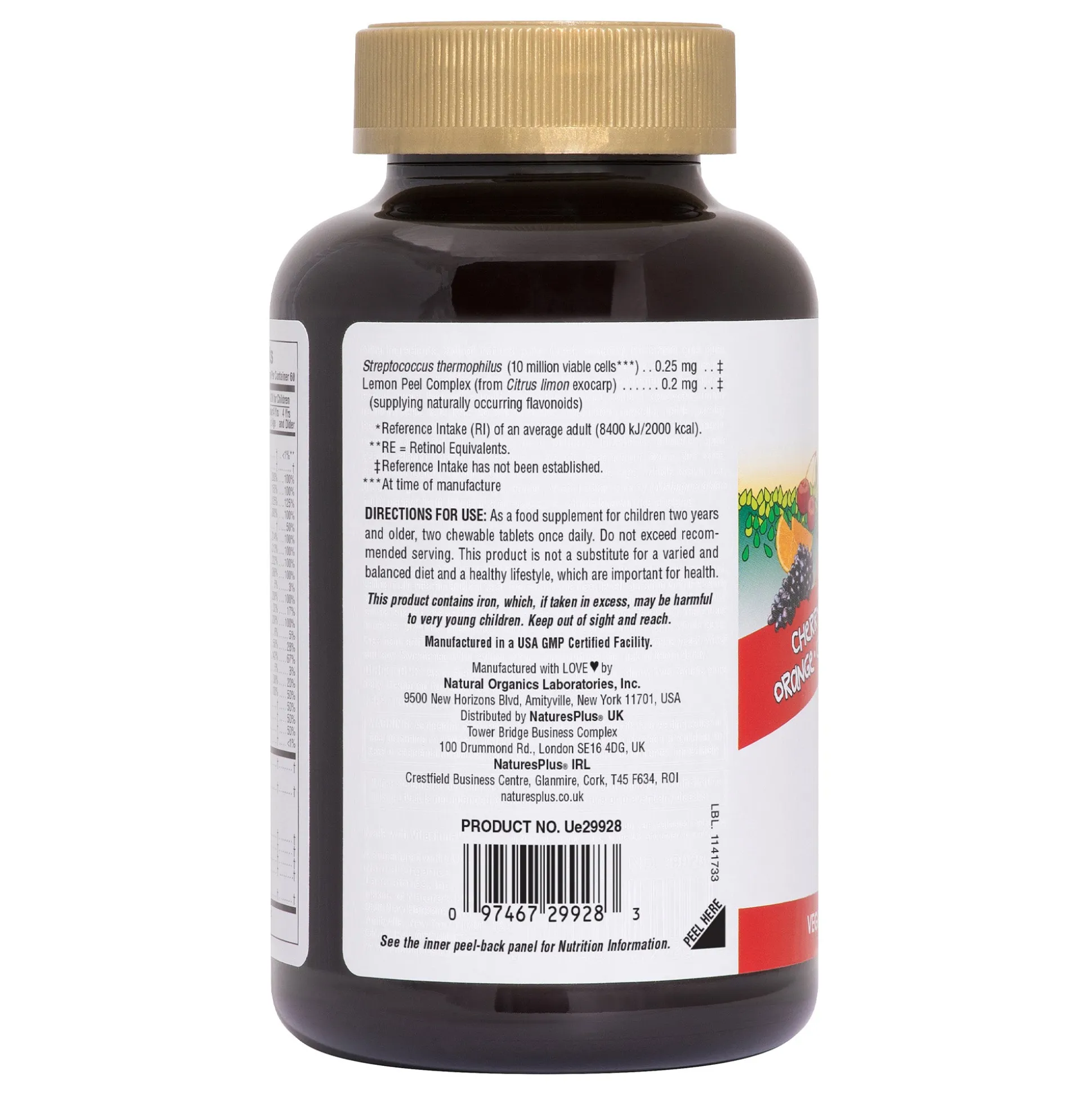 Nature's Plus Animal Parade GOLD Multivitamin Childrens Chewables - Assorted 120 tabs