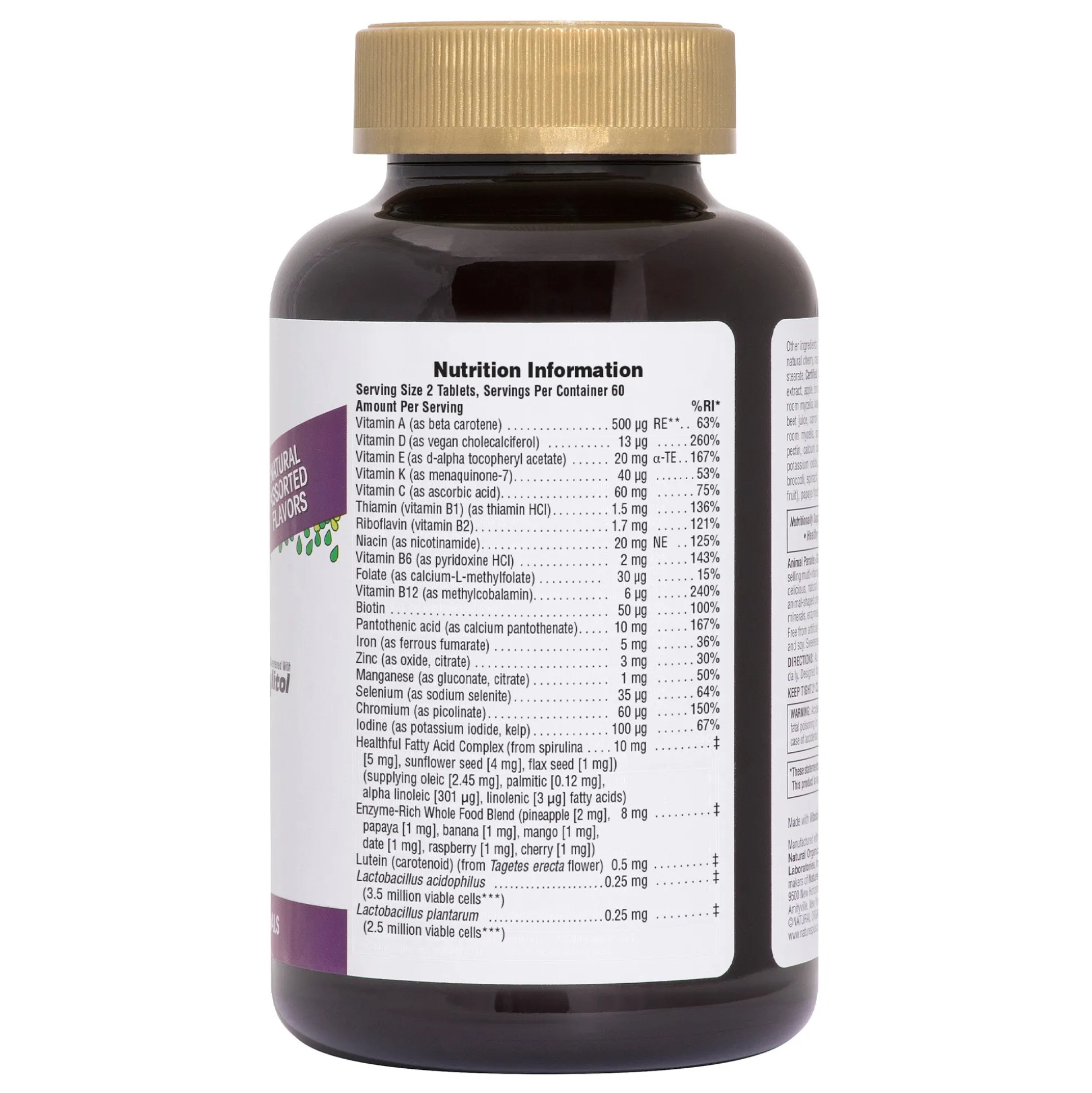 Nature's Plus Animal Parade GOLD Multivitamin Childrens Chewables - Assorted 120 tabs
