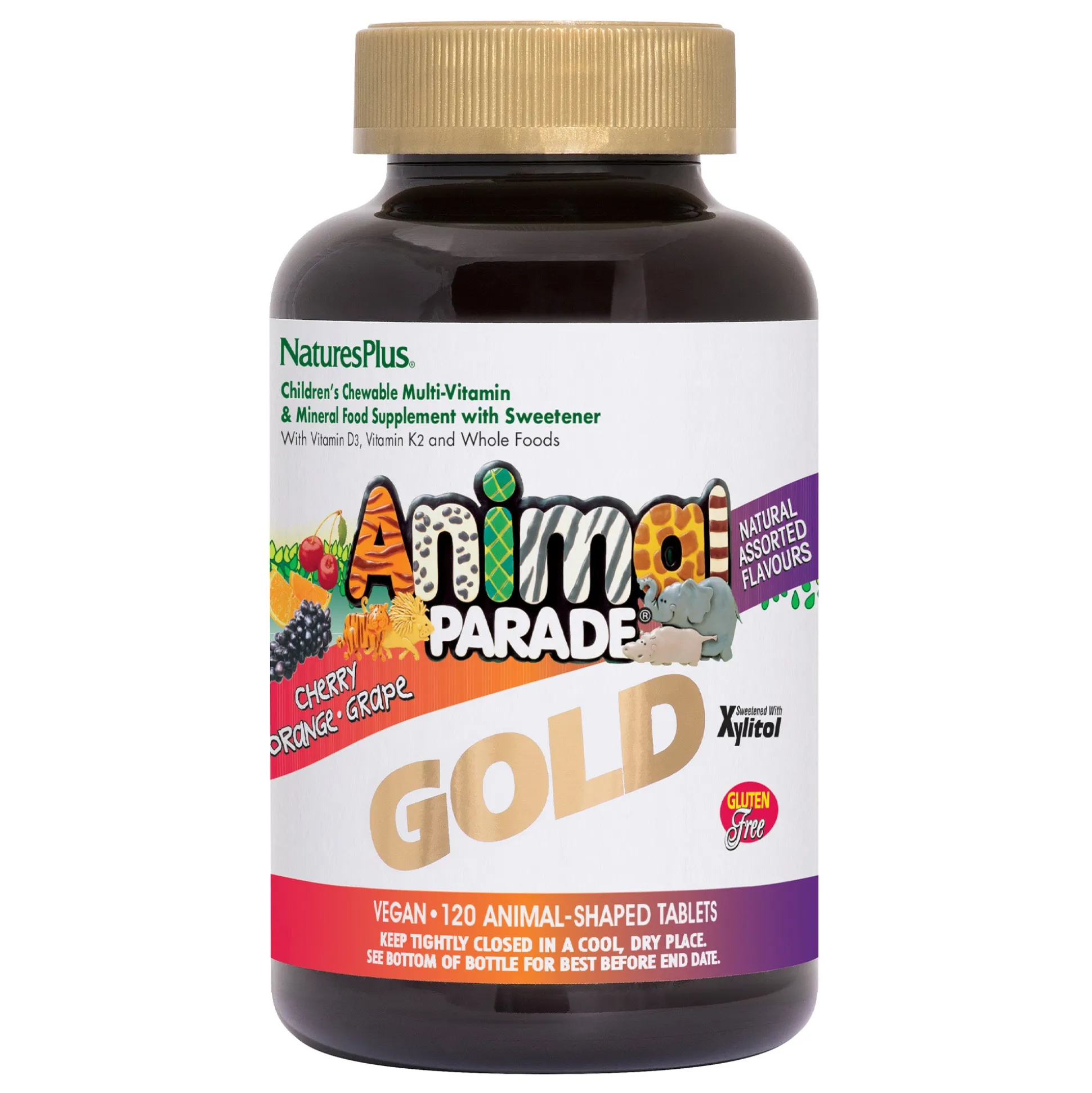 Nature's Plus Animal Parade GOLD Multivitamin Childrens Chewables - Assorted 120 tabs