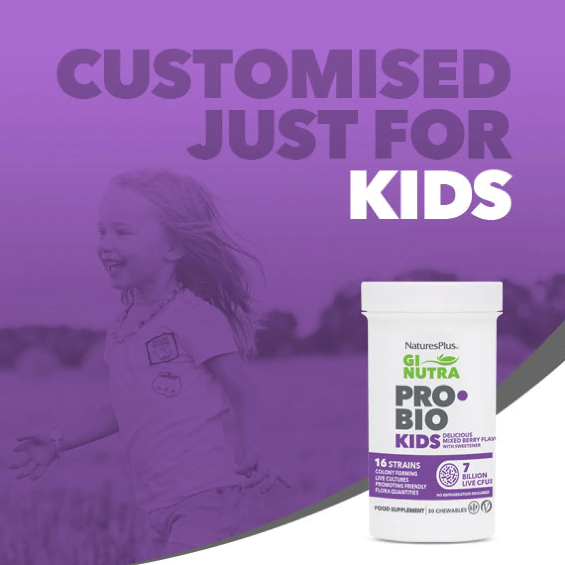 NaturesPlus Gi Nutra Pro-Bio Kids 30 caps