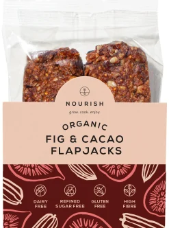 Nourish Organic Fig & Cacao Flapjacks 2x45g