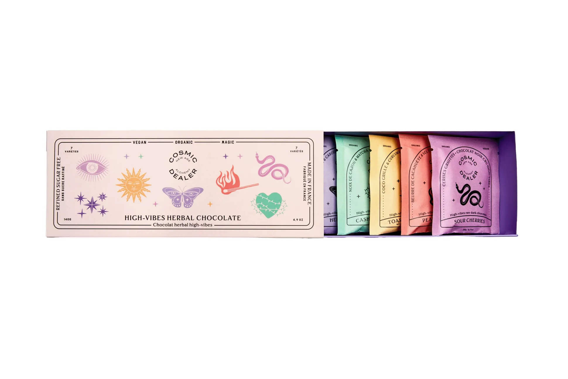Nut Butter Chocolate Discovery Box with Seven Flavors 140g