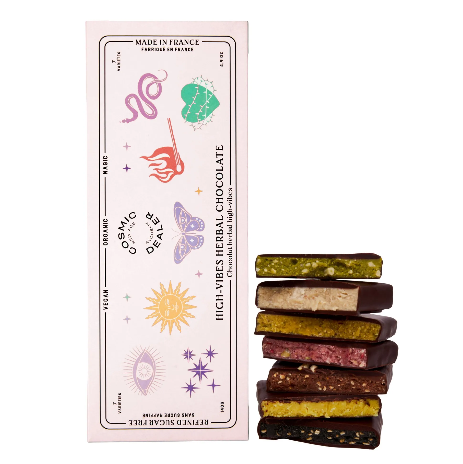 Nut Butter Chocolate Discovery Box with Seven Flavors 140g