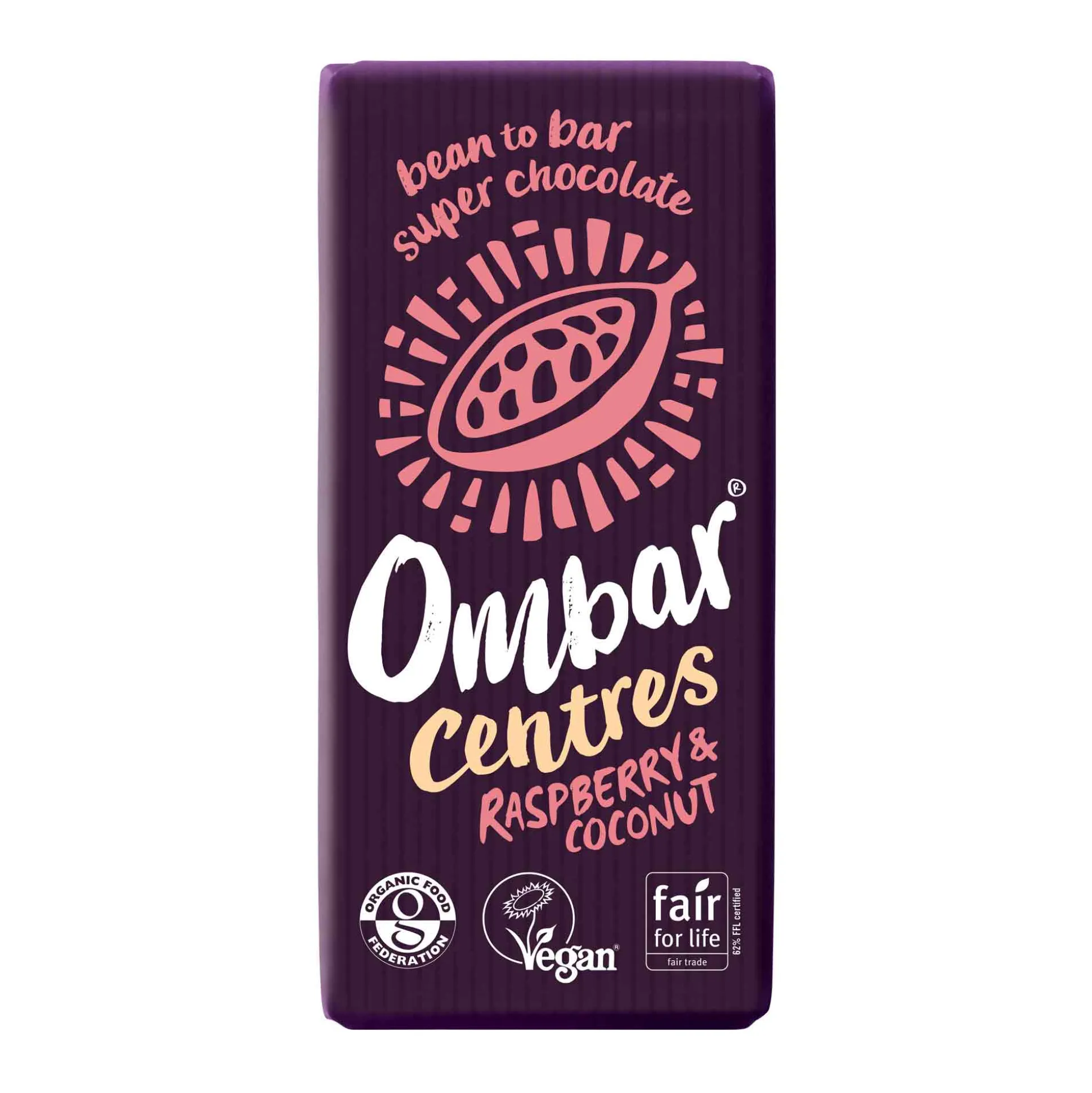 Ombar Raspberry & Coconut Centres 70g