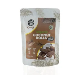 OORG Coconut Rolls - Ginger and Cinnamon 100g