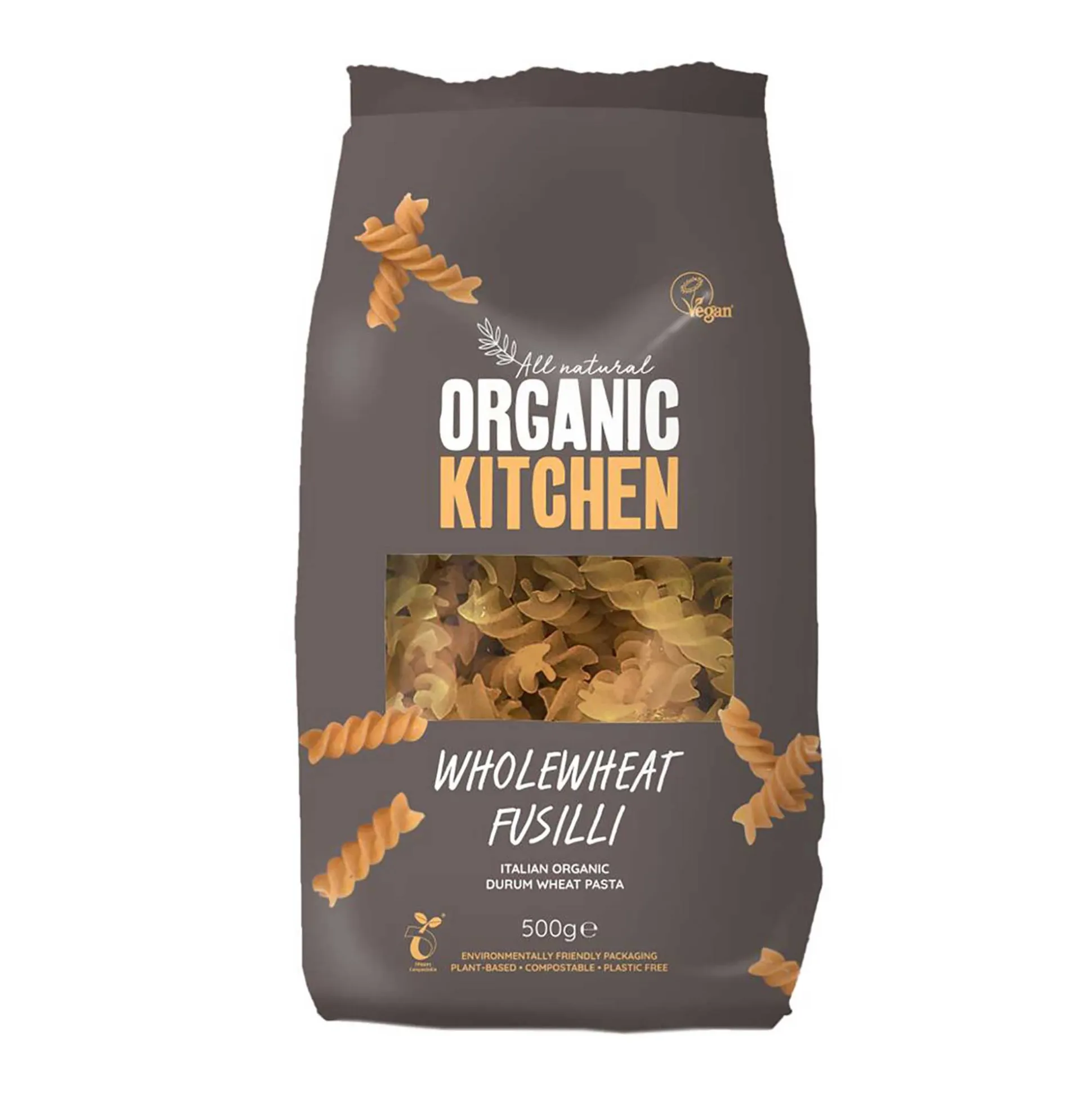 Organic Kitchen Italian Wholewheat Fusilli 500g 500g