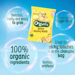 Organix Banana Weaning Wands 25g