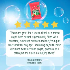Organix Strawberry & Apple Puffcorn 4x10g