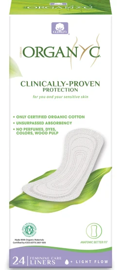 Organyc Pantyliners flat 24pc