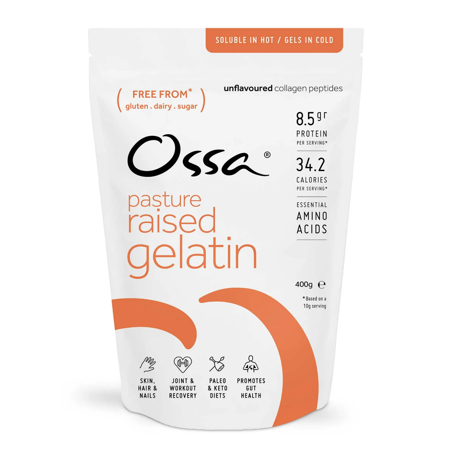 Ossa Pasture Raised Gelatin 400g