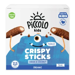 Piccolo Cocoa & Coconut Crispy Sticks 5x25g