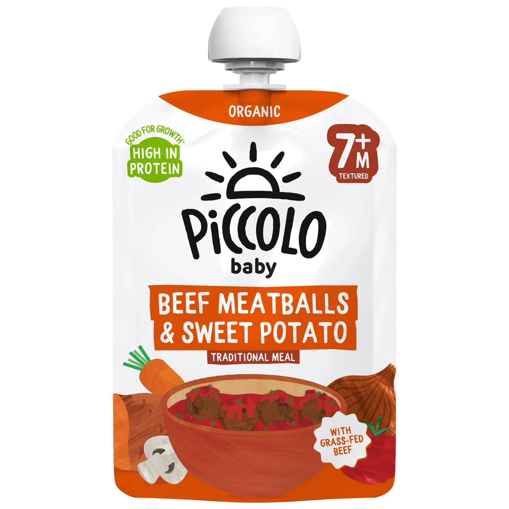 Piccolo Sweet Potato & Beef Meatballs 130g