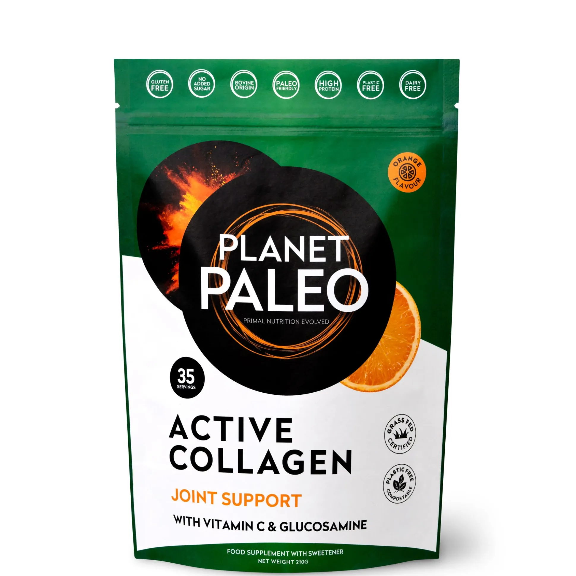 Planet Paleo Active Collagen Strawberry 270g