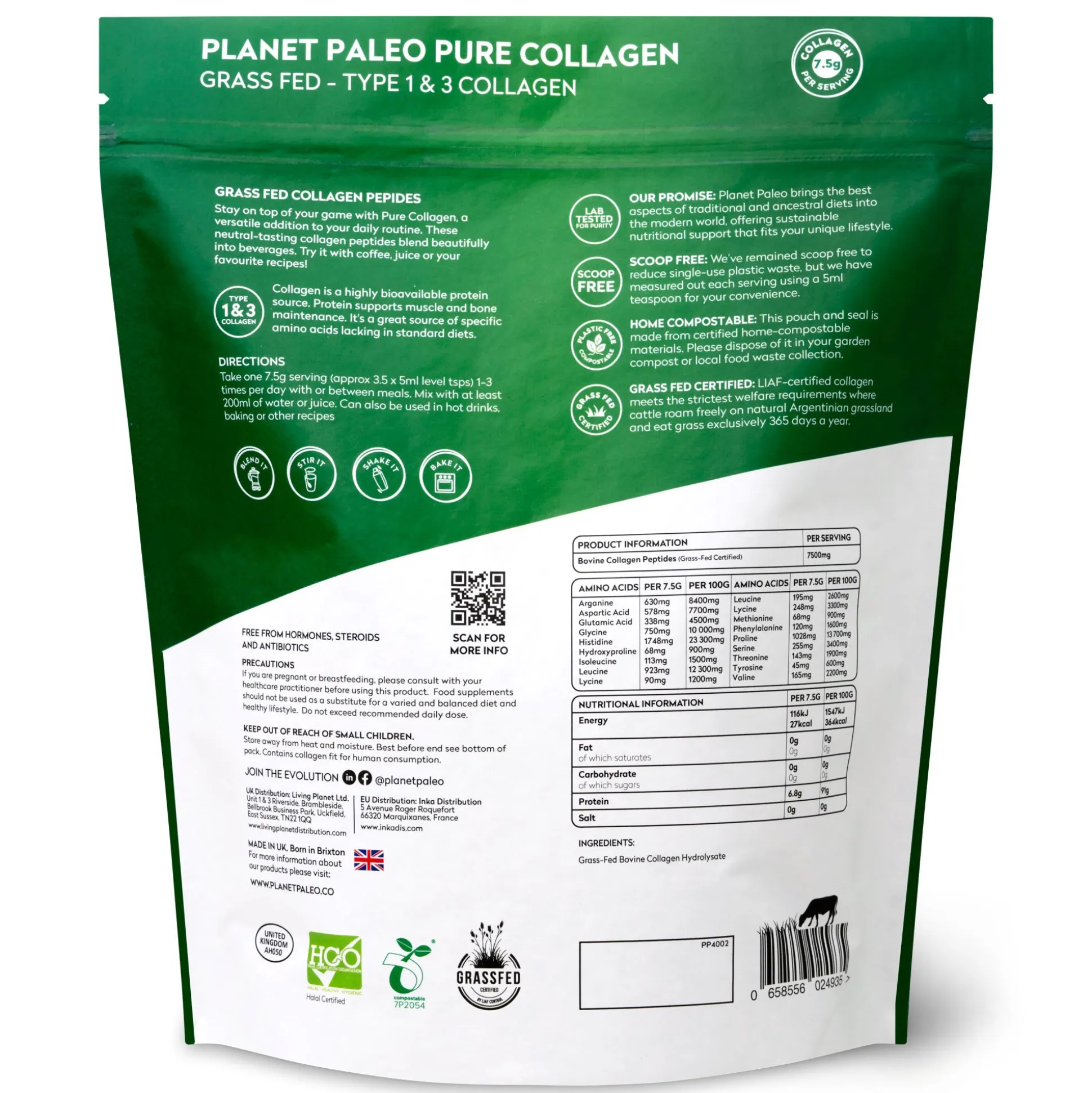Planet Paleo Pure Collagen 450g