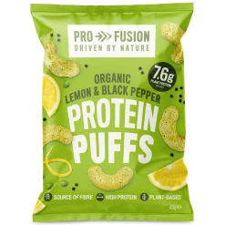 Profusion Organic Protein Puffs Lemon & Black Pepper 40g