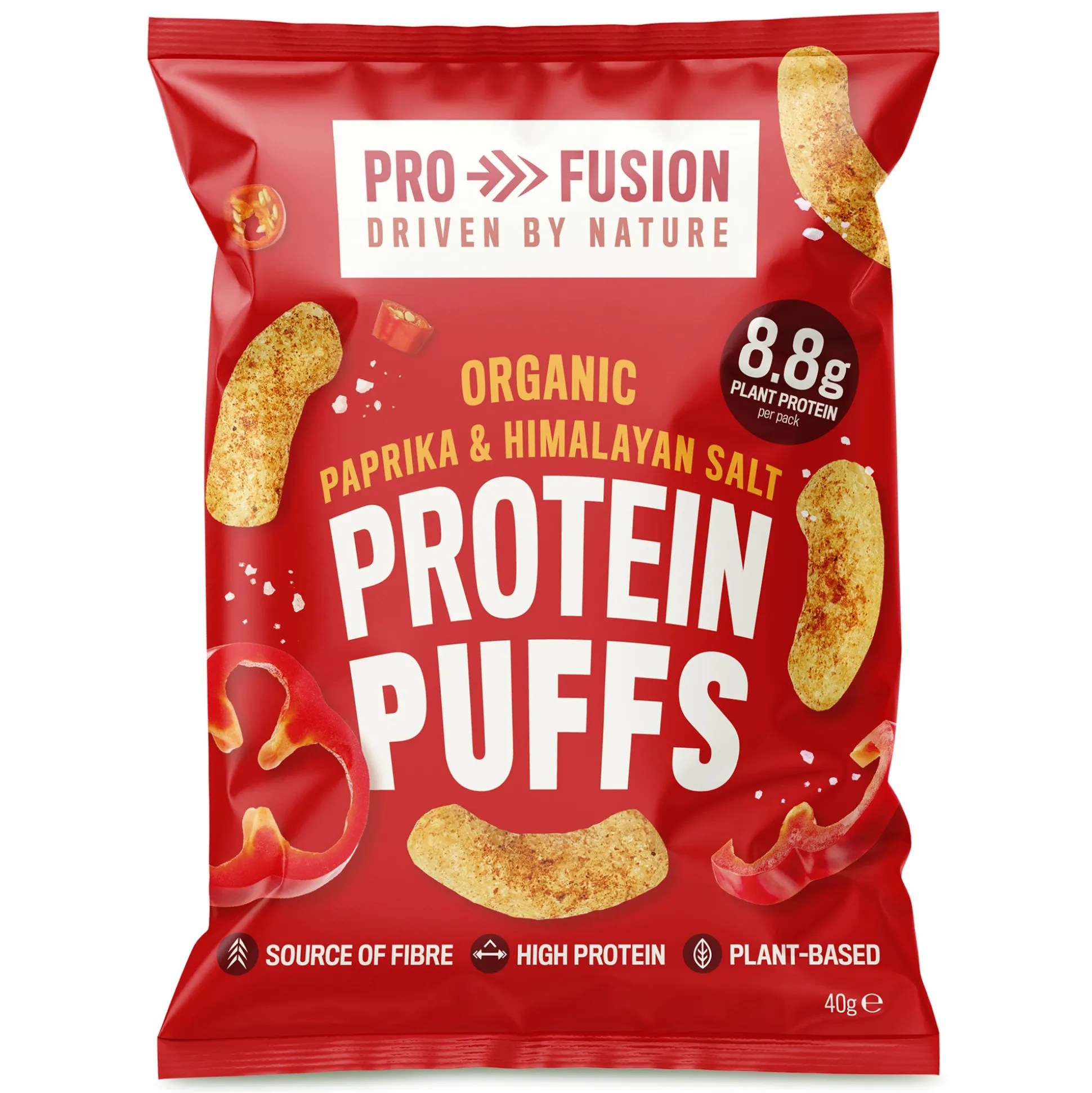 Profusion Organic Protein Puffs Paprika & Himalayan Salt 40g