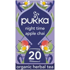 Pukka Organic Night Time Apple Chai Herbal Tea With Chamomile 20 bags