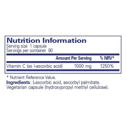 Pure Encapsulations Ascorbic Acid 90 caps