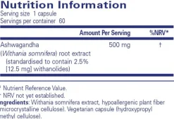 Pure Encapsulations Ashwagandha 60