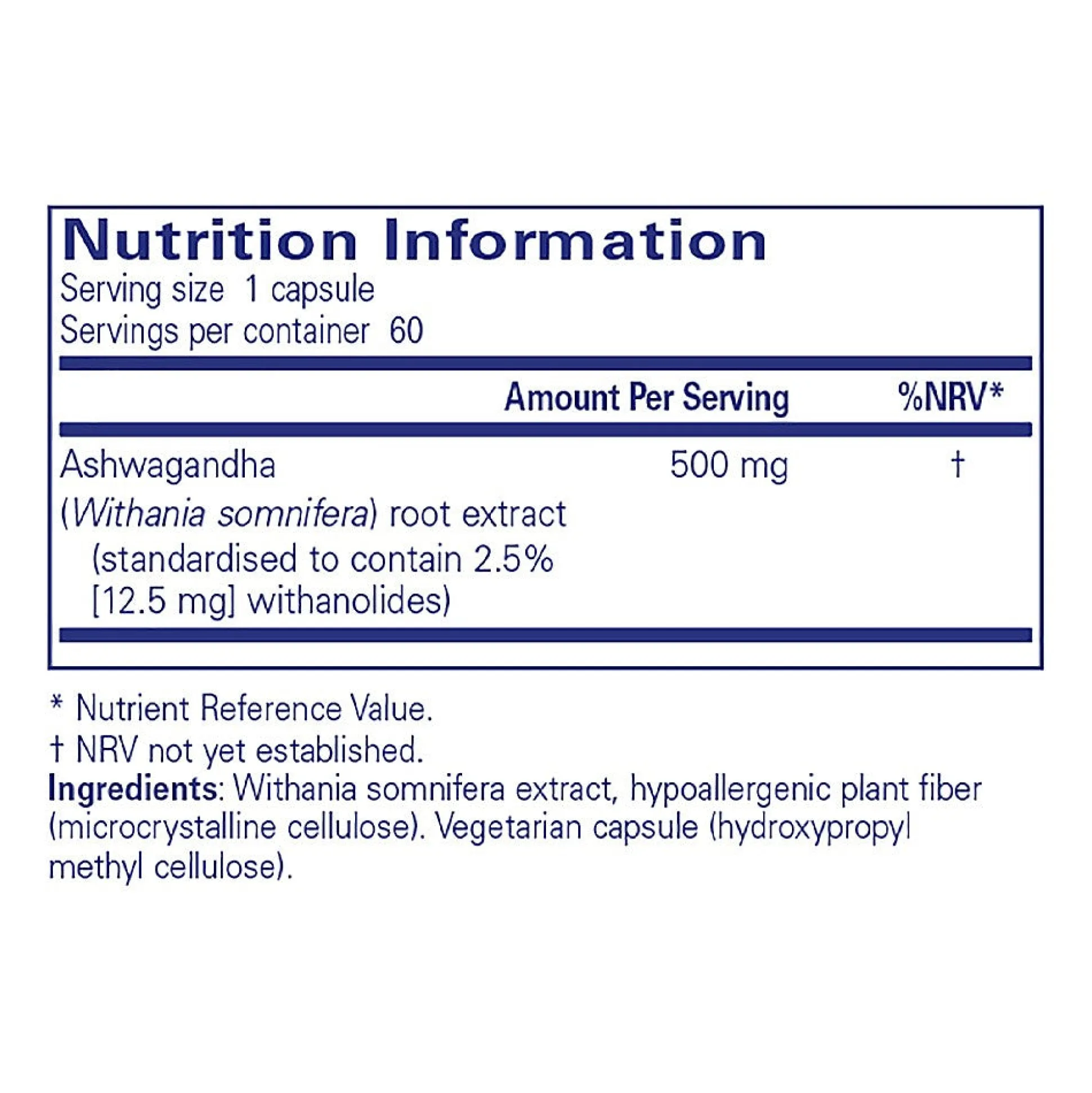 Pure Encapsulations Ashwagandha 60