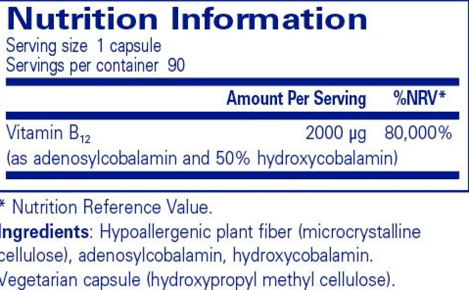 Pure Encapsulations B12 (adenosyl/hydroxy) 90