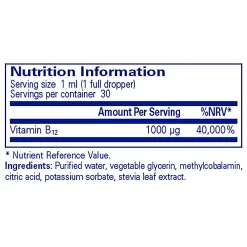 Pure Encapsulations B12 Liquid 30ml