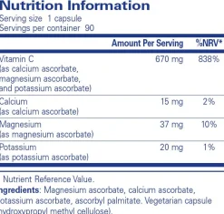 Pure Encapsulations Buffered Ascorbic Acid 90