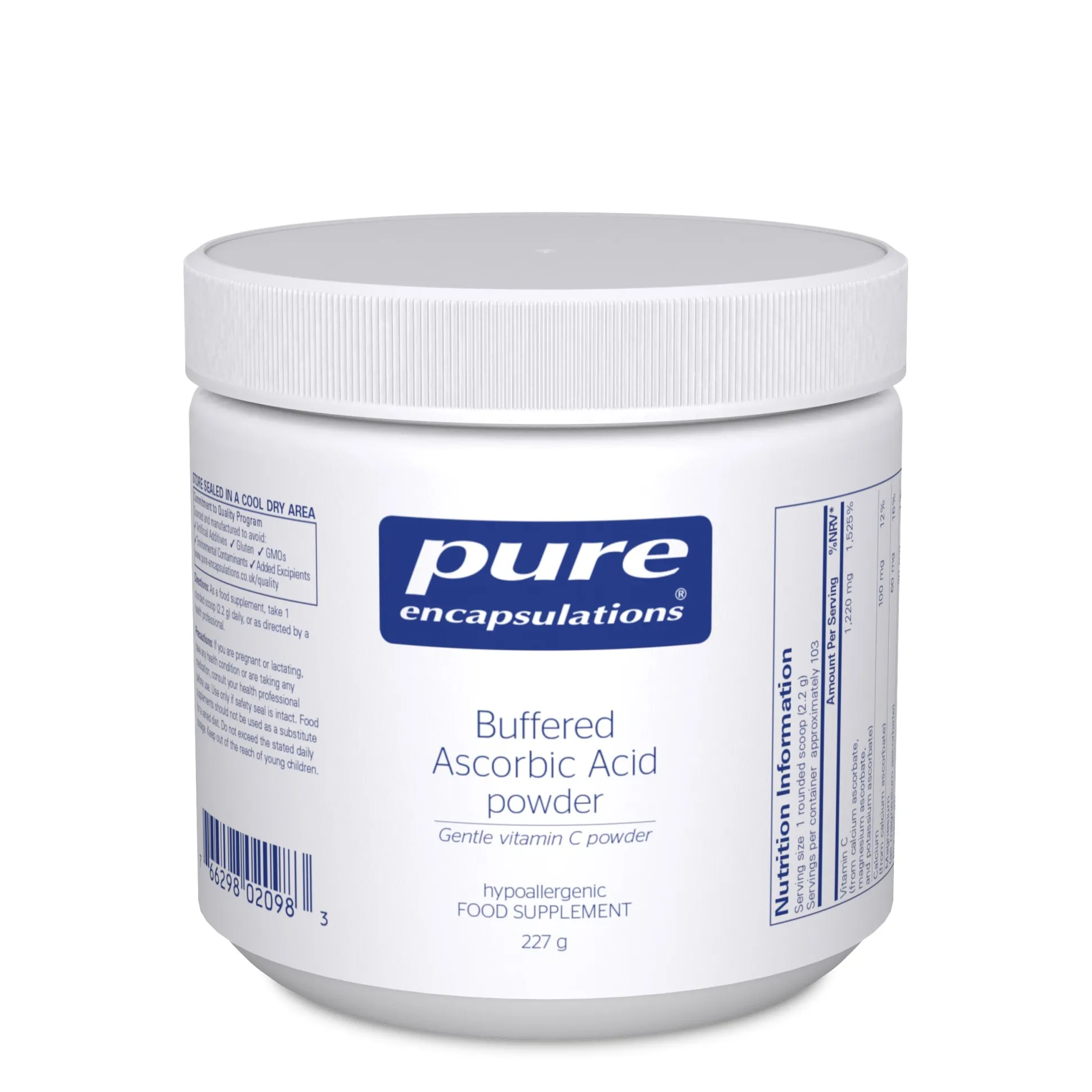 Pure Encapsulations Buffered Ascorbic Acid Powder 227g