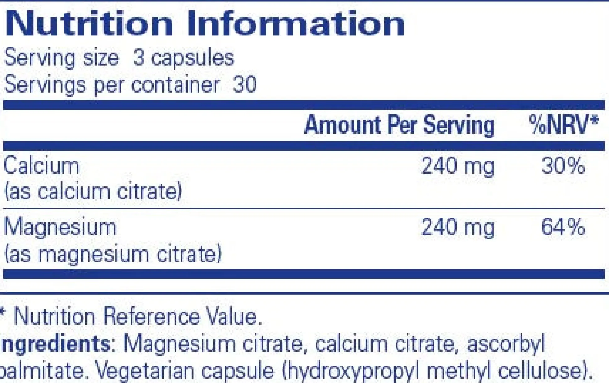 Pure Encapsulations Calcium Magnesium (citrate) 90 caps