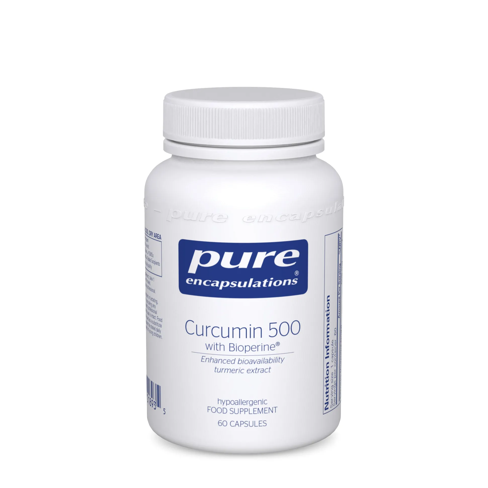 Pure Encapsulations Curcumin 500 with Bioperine 60