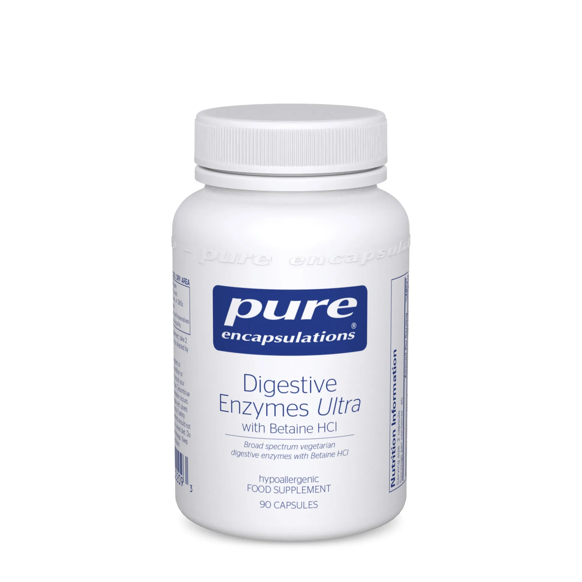 Pure Encapsulations Digestive Enzymes Ultra with Betaine HCl 90 caps