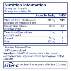 Pure Encapsulations Ester-C & Flavonoids 90 caps