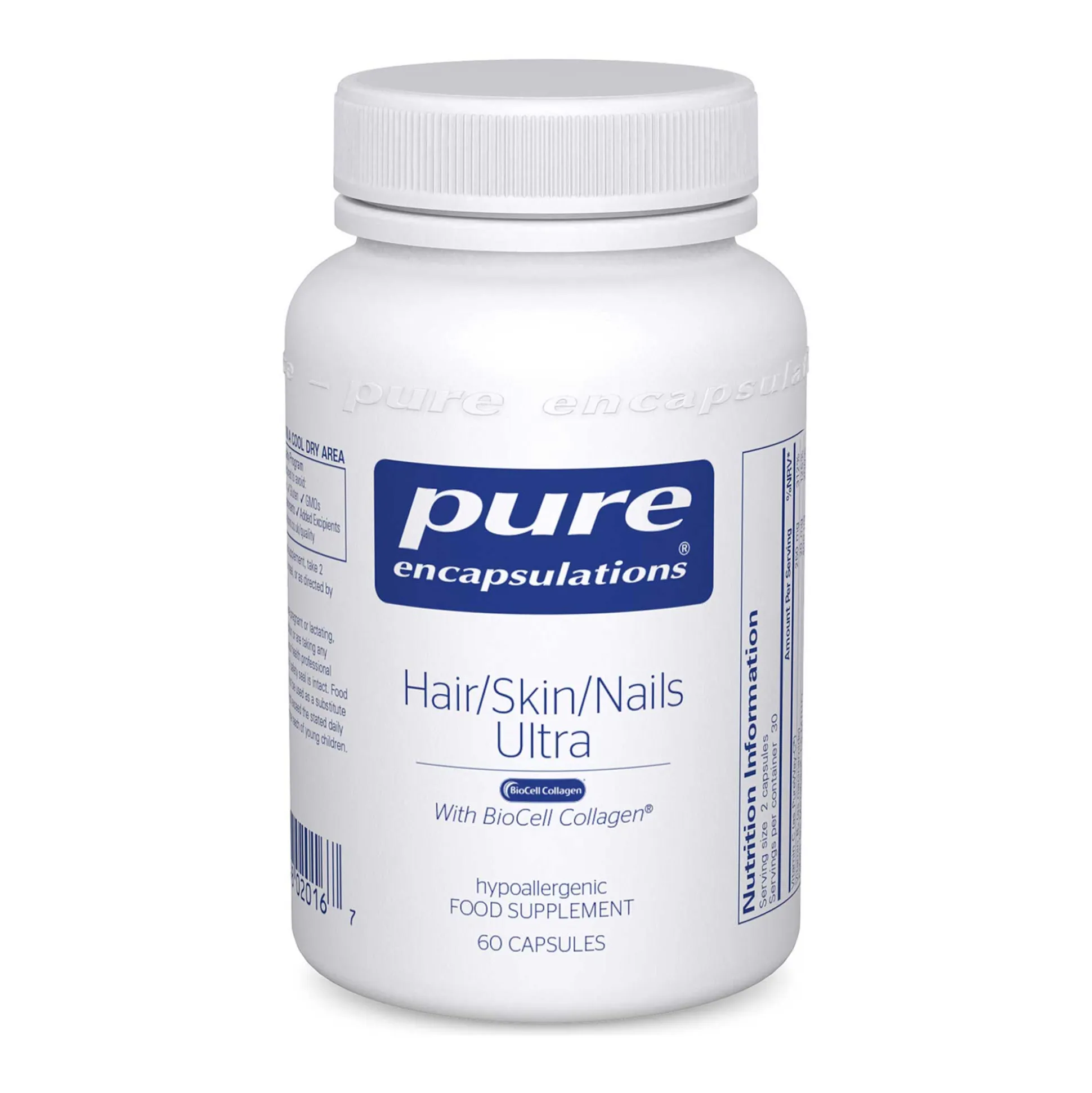 Pure Encapsulations Hair/Skin/Nails Ultra 60 caps