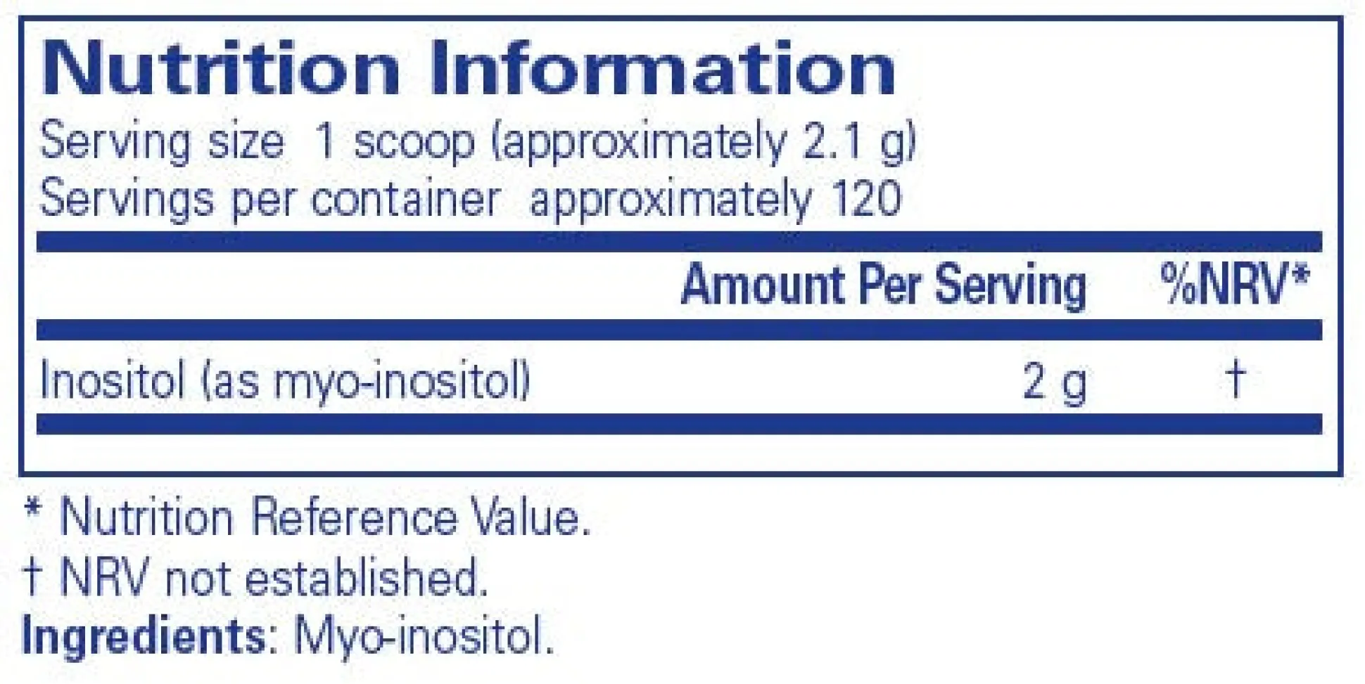 Pure Encapsulations Inositol Powder 250g