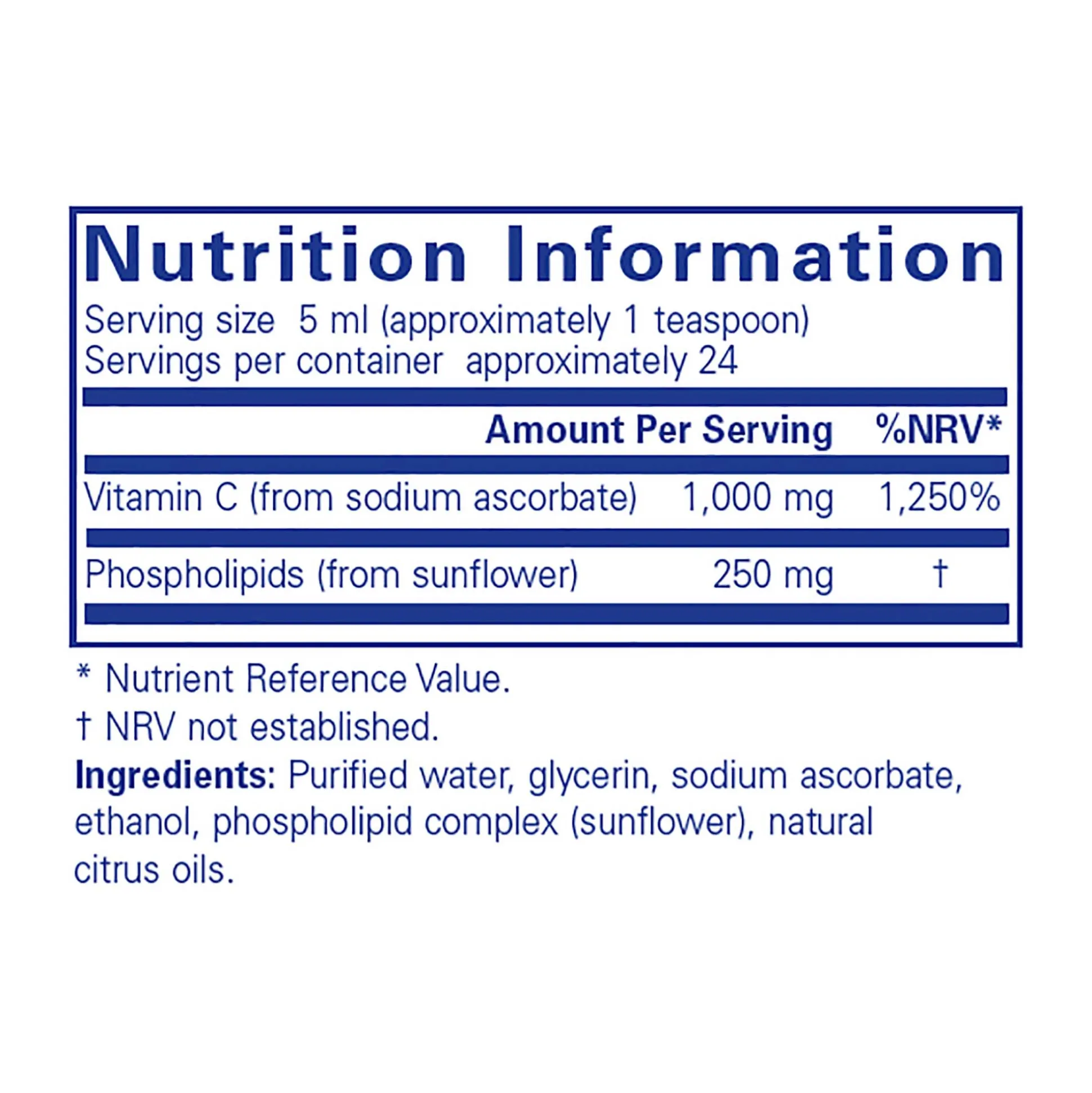 Pure Encapsulations Liposomal Vitamin C Liquid 120ml