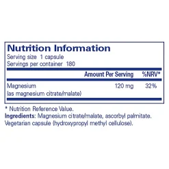 Pure Encapsulations Magnesium (citrate/malate) 180 caps