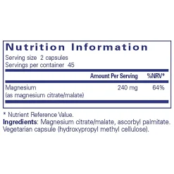 Pure Encapsulations Magnesium (citrate/malate) 90
