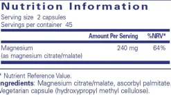 Pure Encapsulations Magnesium (citrate/malate) 90