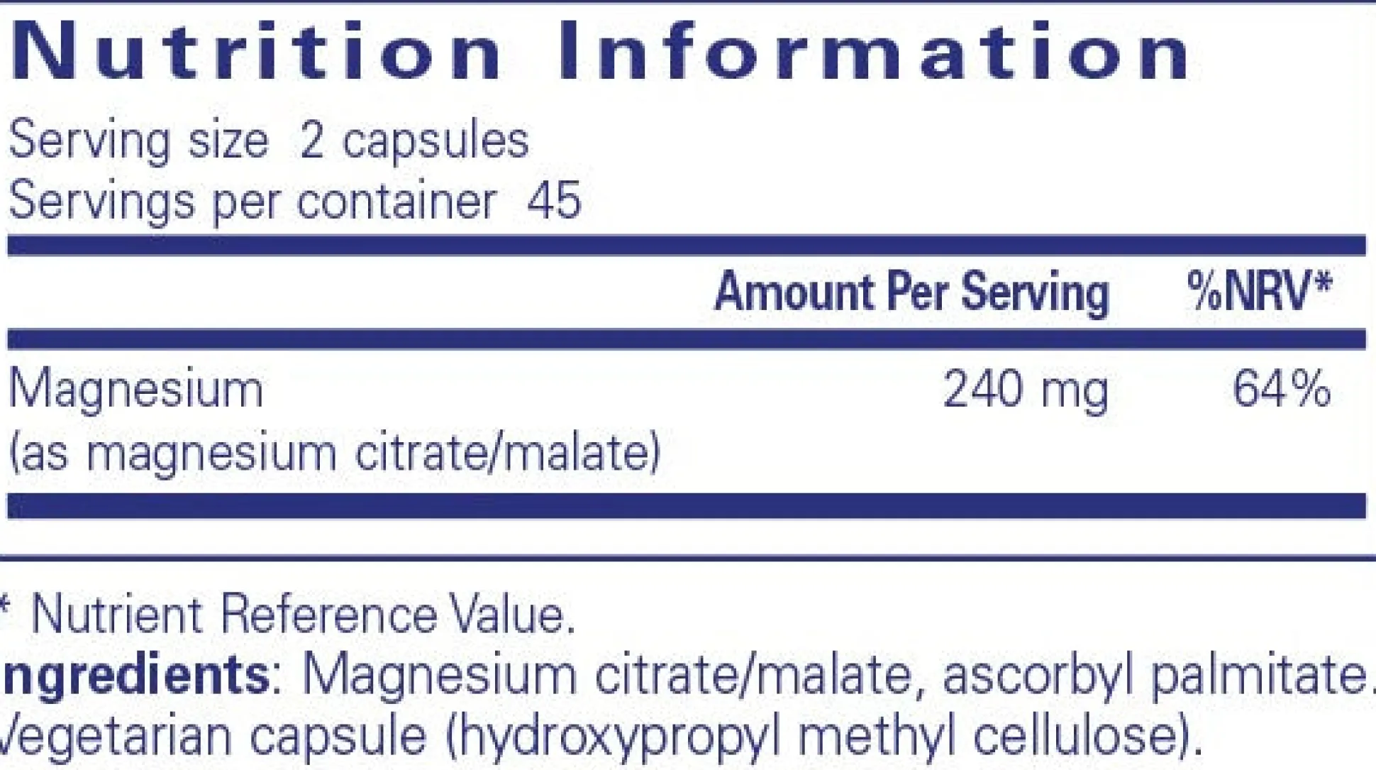 Pure Encapsulations Magnesium (citrate/malate) 90